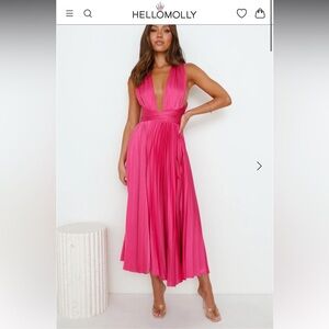 Elegant Pink Women's Dress